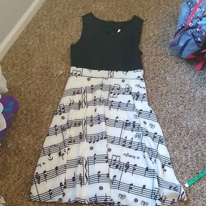 Cute music note dress